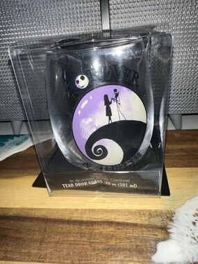 Disney The Nightmare Before Christmas Purple & Black Teardrop Glass